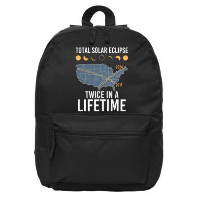 Twice In A Lifetime Solar Eclipse 2024 Total Eclipse 16 in Basic Backpack