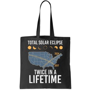 Twice In A Lifetime Solar Eclipse 2024 Total Eclipse Tote Bag