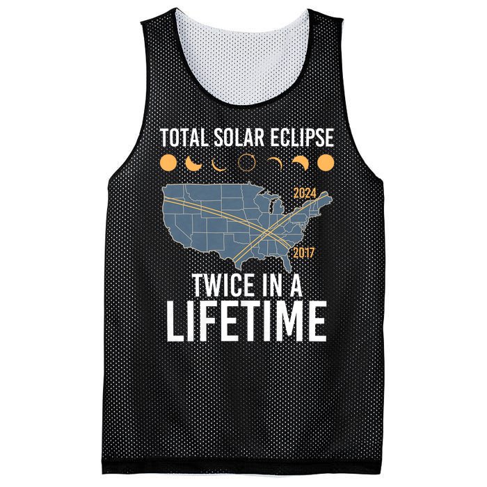 Twice In A Lifetime Solar Eclipse 2024 Total Eclipse Mesh Reversible Basketball Jersey Tank