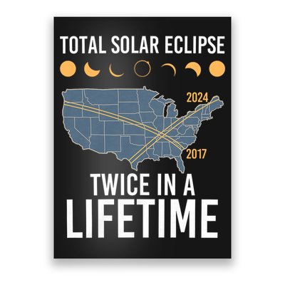 Twice In A Lifetime Solar Eclipse 2024 Total Eclipse Poster