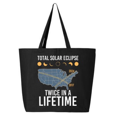 Twice In A Lifetime Solar Eclipse 2024 Total Eclipse 25L Jumbo Tote