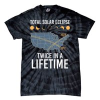 Twice In A Lifetime Solar Eclipse 2024 Total Eclipse Tie-Dye T-Shirt