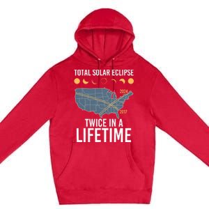 Twice In A Lifetime Solar Eclipse 2024 Total Eclipse Premium Pullover Hoodie