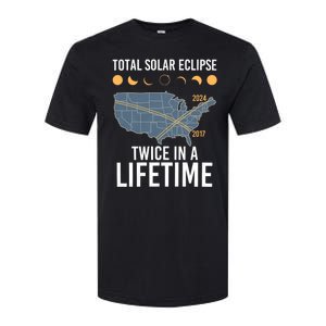 Twice In A Lifetime Solar Eclipse 2024 Total Eclipse Softstyle CVC T-Shirt