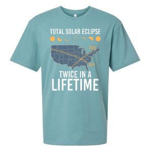 Twice In A Lifetime Solar Eclipse 2024 Total Eclipse Sueded Cloud Jersey T-Shirt