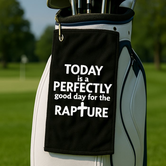 Today Is A Perfectly Good Day For The Rapture Golf Towel