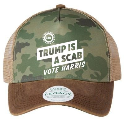 Trump Is A Scab Vote Harris Legacy Tie Dye Trucker Hat