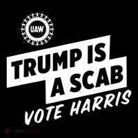 Trump Is A Scab Vote Harris Performance Shirt