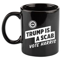 Trump Is A Scab Vote Harris 11oz C Handle Ceramic Mug