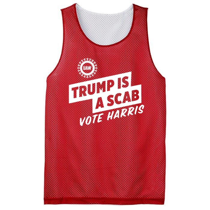 Trump Is A Scab Vote Harris Mesh Reversible Basketball Jersey Tank