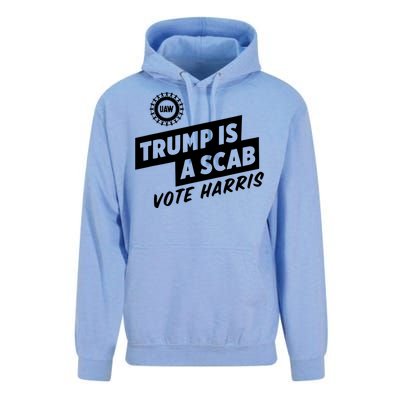 Trump Is A Scab Vote Harris Unisex Surf Hoodie