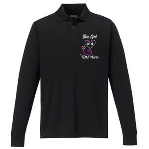 This Is A Icu Nurse Neonatologist Newborn Scrub Nursing Gift Performance Long Sleeve Polo