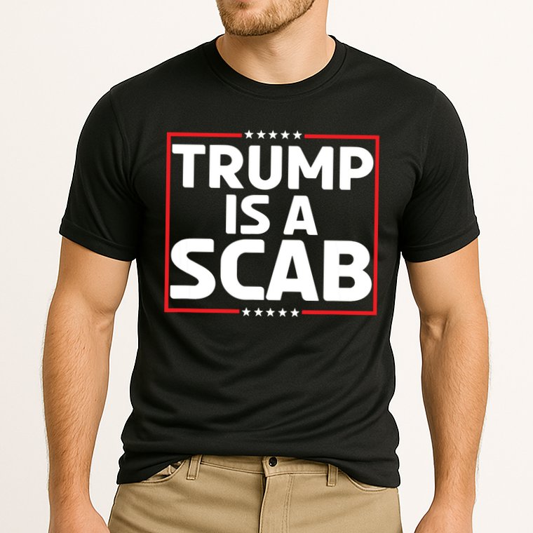 Trump Is A Scab Cooling Performance Crew T-Shirt