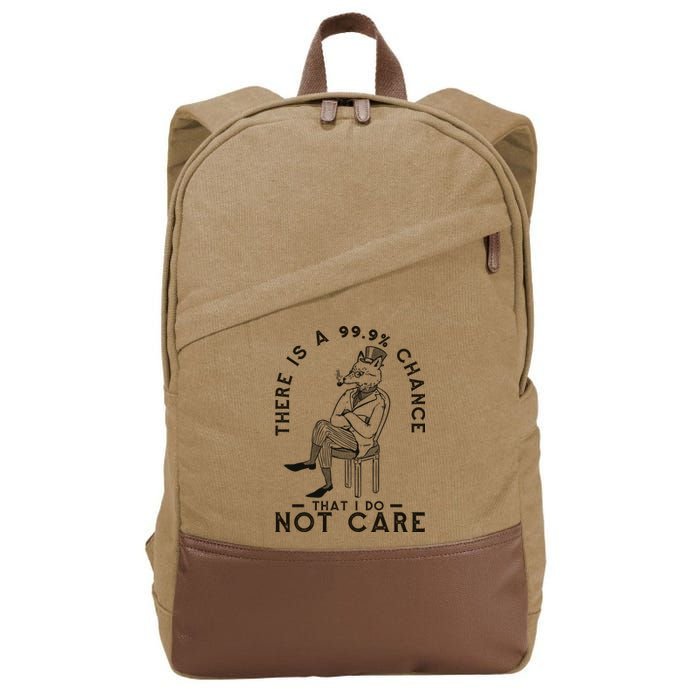 There Is A 99% Chance That I Do Not Care Funny Cotton Canvas Backpack