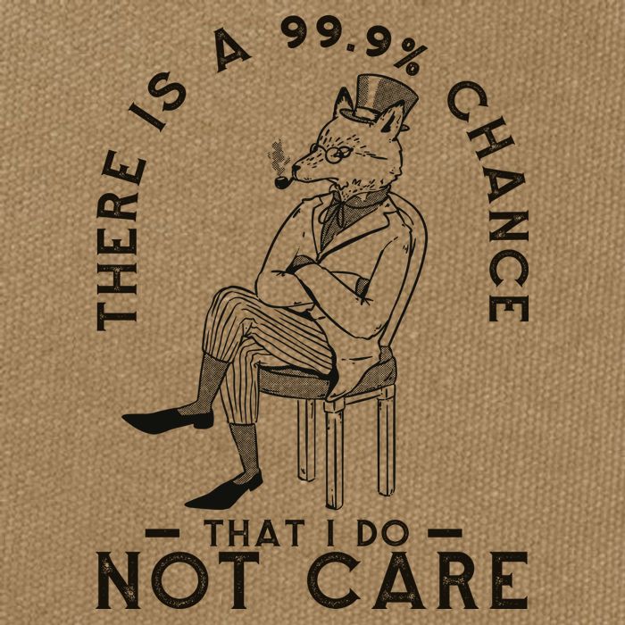 There Is A 99% Chance That I Do Not Care Funny Cotton Canvas Backpack