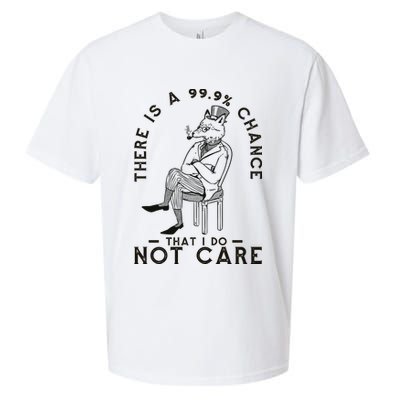 There Is A 99% Chance That I Do Not Care Funny Sueded Cloud Jersey T-Shirt