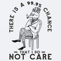 There Is A 99% Chance That I Do Not Care Funny Sueded Cloud Jersey T-Shirt