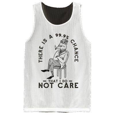 There Is A 99% Chance That I Do Not Care Funny Mesh Reversible Basketball Jersey Tank
