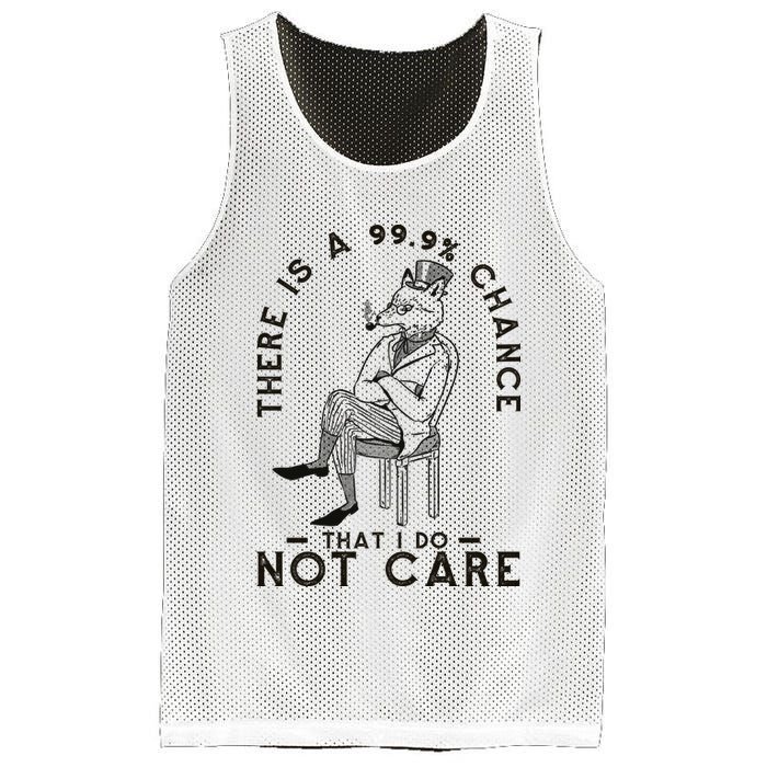 There Is A 99% Chance That I Do Not Care Funny Mesh Reversible Basketball Jersey Tank