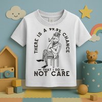 There Is A 99% Chance That I Do Not Care Funny Toddler T-Shirt