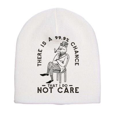 There Is A 99% Chance That I Do Not Care Funny Short Acrylic Beanie