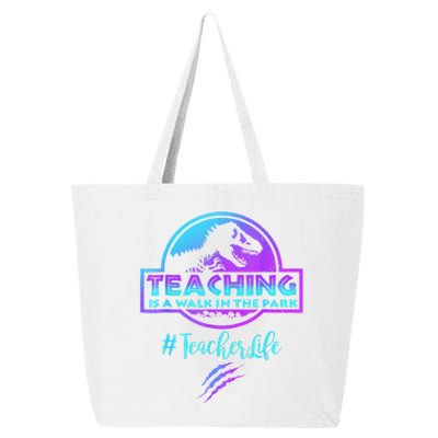 Teaching Is A Walk In Park Teacher Life Funny Mother's Day 25L Jumbo Tote