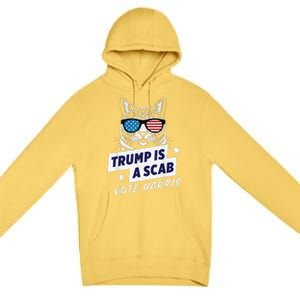 Trump Is A Scab Vote Harris 2024 Premium Pullover Hoodie