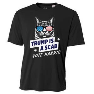 Trump Is A Scab Vote Harris 2024 Cooling Performance Crew T-Shirt