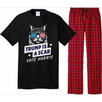 Trump Is A Scab Vote Harris 2024 Pajama Set