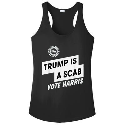 Trump Is A Scab Vote Harris Kamala 2024 Ladies PosiCharge Competitor Racerback Tank