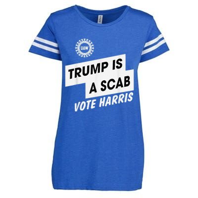 Trump Is A Scab Vote Harris Kamala 2024 Enza Ladies Jersey Football T-Shirt