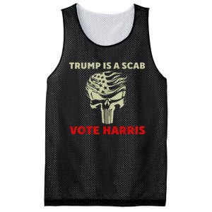 Trump Is A Scab Vote Harris Waltz New Way Move Forward Flag Mesh Reversible Basketball Jersey Tank