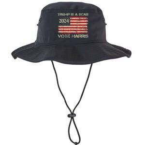 Trump Is A Scab Vote Harris Waltz New Way Move Forward Flag Legacy Cool Fit Booney Bucket Hat