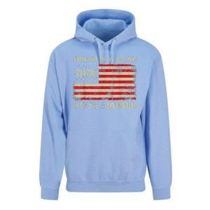 Trump Is A Scab Vote Harris Waltz New Way Move Forward Flag Unisex Surf Hoodie