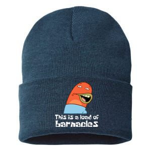 This Is A Load Of Barnacles Funny Saying Quote Sustainable Knit Beanie