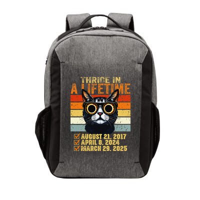 Thrice In A Lifetime Partial Solar Eclipse 2025 Funny Cat Vector Backpack