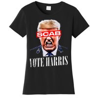 Trump Is A Scab Vote Kamala Harris 2024 Women's T-Shirt