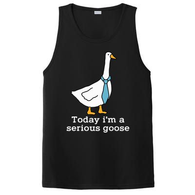 Today IM A Serious Goose Funny Silly Goose PosiCharge Competitor Tank