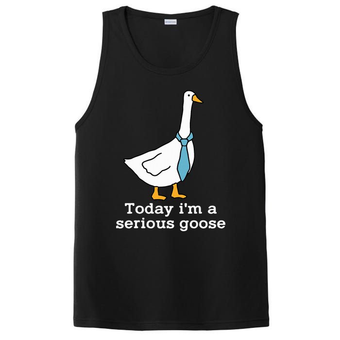 Today IM A Serious Goose Funny Silly Goose PosiCharge Competitor Tank