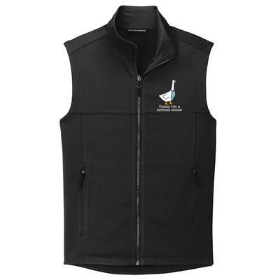 Today IM A Serious Goose Funny Silly Goose Collective Smooth Fleece Vest