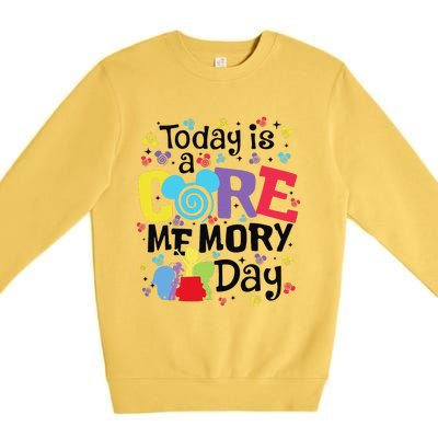 Today Is A Core Memory Day Funny Emotions Out Premium Crewneck Sweatshirt