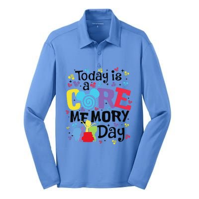 Today Is A Core Memory Day Funny Emotions Out Silk Touch Performance Long Sleeve Polo