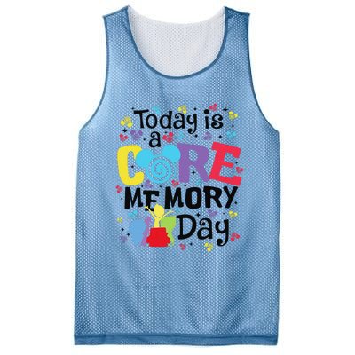 Today Is A Core Memory Day Funny Emotions Out Mesh Reversible Basketball Jersey Tank