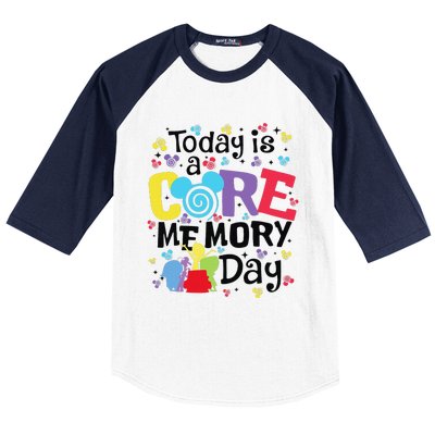 Today Is A Core Memory Day Funny Emotions Out Baseball Sleeve Shirt