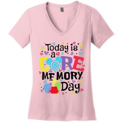 Today Is A Core Memory Day Funny Emotions Out Women's V-Neck T-Shirt