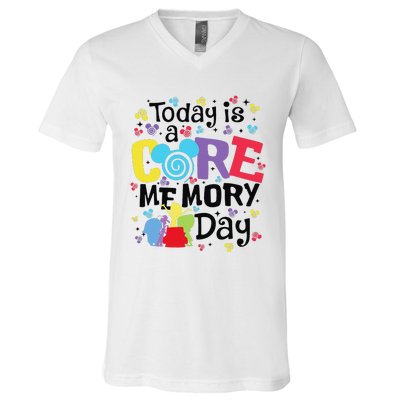 Today Is A Core Memory Day Funny Emotions Out V-Neck T-Shirt