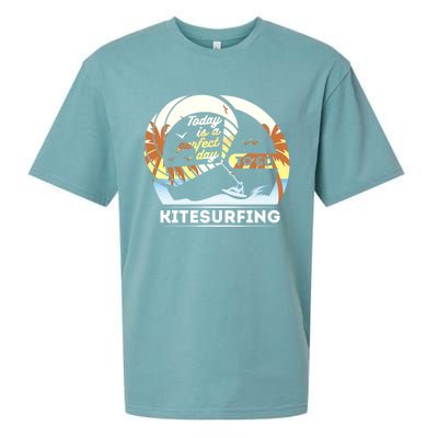 Today Is A Perfect Day To Go Kite Surfing Extreme Sports Funny Gift Sueded Cloud Jersey T-Shirt