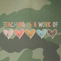 Teaching Is A Work Of Hearts Legacy Tie Dye Trucker Hat