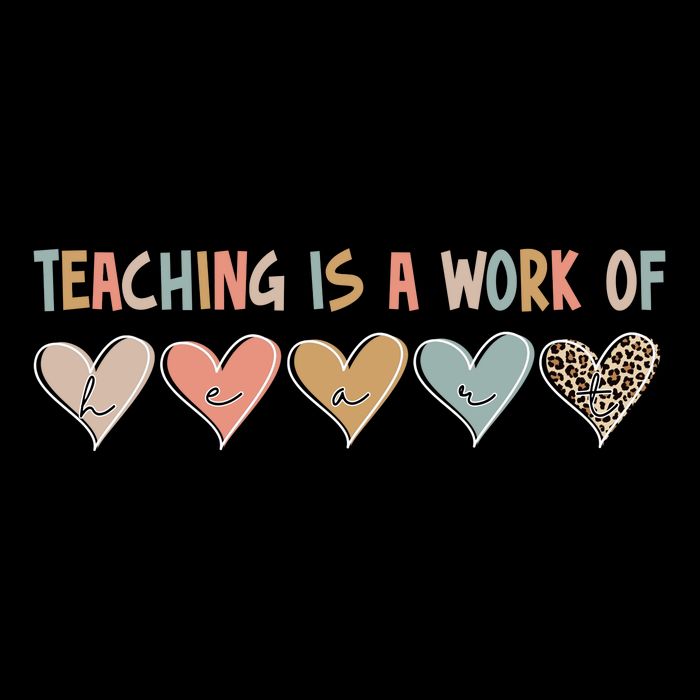 Teaching Is A Work Of Hearts Backpack