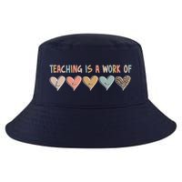 Teaching Is A Work Of Hearts Cool Comfort Performance Bucket Hat